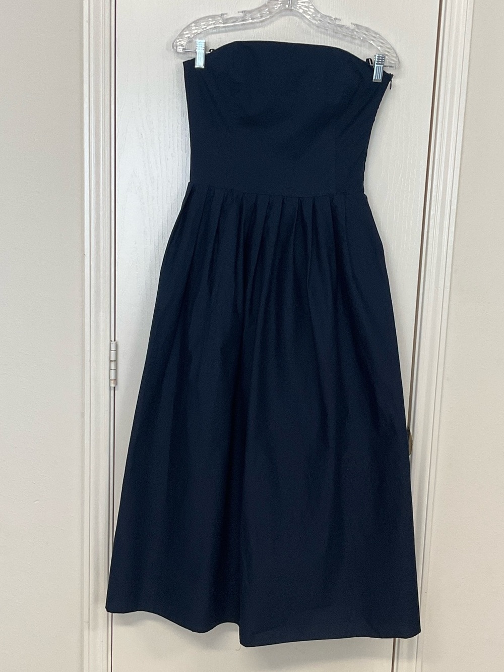 Zara Strapless Navy Midi Dress